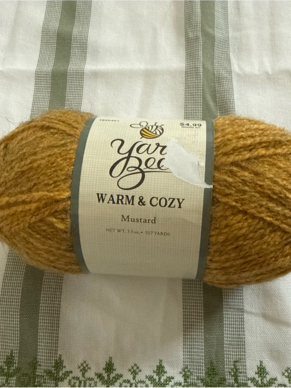 Yarn Bee Warm & Cozy in color Mustard